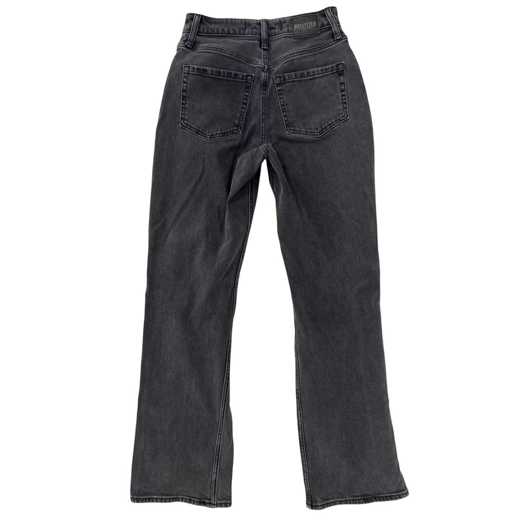 Hollister Dad Jeans Women's 2R W26R Black Distressed Y2K Grunge Skater Baddie - Picture 3 of 16